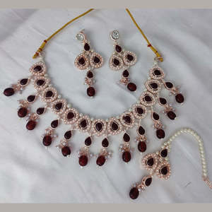 Gold Plated Fine Jewelry <b>Sets</b> with Pearl and <b>Beads</b> 10573864 Necklace - Product Image 1
