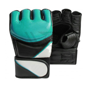 Guantes de MMA de medio dedo a precio mayorista, guantes de boxeo personalizados de cuero de vaca dorado, guantes de MMA personalizados en venta - Product Image 2