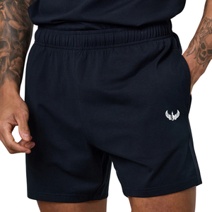 Shorts de sport décontractés pour hommes en jersey bleu marine – Idéal pour la course, l'entraînement et les activités estivales - Product Image 4