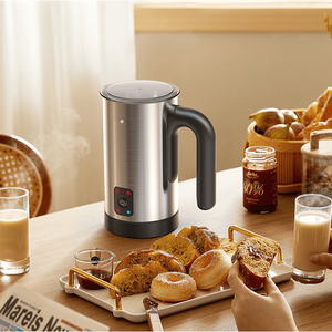 Montalatte Elettrico Automatico 500W in Acciaio Inox SUS304 Senza BPA, Base Girevole a 360 Gradi, 300ml, Schiuma Calda/Fredda, Temperatura Regolabile, 4 in 1 - Product Image 3