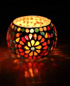 Bougie chauffe-plat en verre conique marron ambré Oceans Gaze, style classique, décorative pour intérieur, sans flamme, parfumée, Noël - Product Image 3