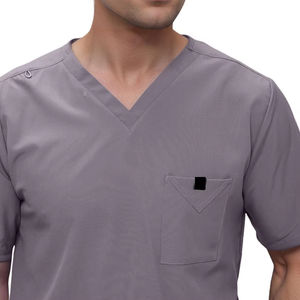 Conjunto de Uniforme Médico Unisex de Manga Corta y Pantalones, Tejido, Nuevo, para Hospital, Enfermería, Veterinaria - Product Image 3