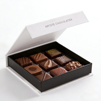 Boîtes à chocolat personnalisées avec logo 8/16, décorations de fête, boîtes cadeaux en papier, fabriquées en papier d'art et en carton pour bonbons et aliments sucrés