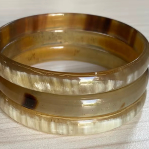 Beautiful Thick Natural Buffalo Horn Polished Animal Style Eco-Friendly Bangles Bangle Set - Product Image 1