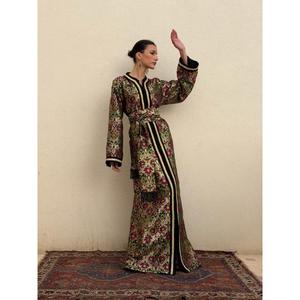 High Quality Handmade Vintage-cut Brocade <b>Kaftan</b> Inspired By Ancestral Silhouettes For The Most Couture Allure For Women - Product Image 2