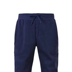 Ensemble sweat à capuche et pantalon de jogging décontracté pour homme, bleu marine, 100 % coton, manches longues, avec cordon de serrage, pour l'automne, taille L - Product Image 4