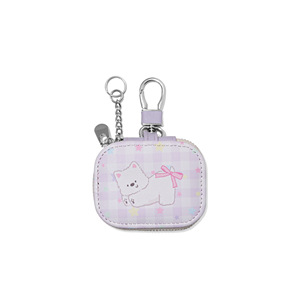 Porte-monnaie en cuir PU mini portable avec fermeture éclair et mousqueton, pour AirPods et clés, qualité exceptionnelle à prix abordable - Product Image 5