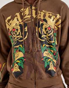 500 GSM Hoodie Embroidery Designer Zipper Hoodie Cotton <b>Drop</b> Shoulder Oversized Hoodie Heavyweight <b>Acid</b> Wash Distressed - Product Image 3