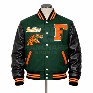 Veste universitaire FAMU Florida A&M University – Veste de sport haut de gamme HBCU pour hommes et femmes, veste universitaire personnalisée FAMU Rattlers - Product Image 1