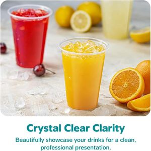 Bicchieri di Plastica Trasparenti Usa e Getta da 16 oz, Confezione da 240, Senza BPA, Cristallini per Uso Quotidiano, Feste, Eventi, Bevande Fredde - Product Image 4
