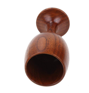 <b>Unique</b> Design Wooden Cocktail Glasses for Bar Shiny Polish Best Quality Vintage Style Eco-Friendly Drinking Beer - Product Image 3