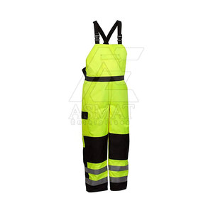 Pantalones de trabajo profesionales con peto, construcción reforzada en las rodillas, pantalones con peto para trabajadores, pantalones de seguridad con múltiples bolsillos. - Product Image 3