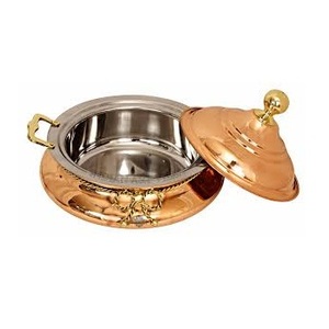 Plat à chafing haut de gamme écologique en acier inoxydable à gaz avec support de combustible pour la restauration hôtelière et les mariages - Product Image 3