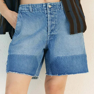 Vêtements décontractés pour les acheteurs en gros, prix d'usine avantageux avec logo, shorts en jean vintage 2026 pour femmes, confort moderne - Product Image 1