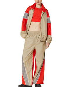Nylon tracksuits for Women Two Piece Sets crop women windbreak tracksuit <b>Reflective</b> Crop <b>Tops</b> Women Windbreaker - Product Image 6