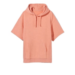 ชุดกันเหงื่อผ้าคอตตอนสำหรับผู้ชาย,แบบสั้นมีฮู้ดทำจากผ้าเทอร์รี่ - Product Image 3