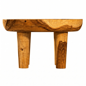 Wholesale Premium <b>Solid</b> Suar <b>Wood</b> Modern Organic Vessel Coffee Table Honey Finish 4-Leg Sculpt Living Room Furniture - Product Image 2