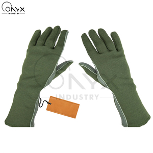 ถุงมือบิน Nomex แบบกำหนดเองสำหรับธุรกิจ B2B ป้องกันเปลวไฟ หนังแกะคุณภาพพรีเมียม สำหรับยุทธวิธี การบิน การยิงปืน การล่าสัตว์ อุปกรณ์ป้องกัน - Product Image 4