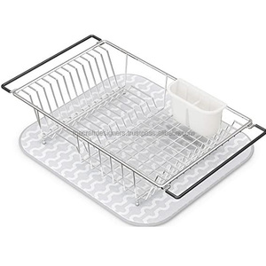 Escurridor de metal con base antideslizante para mostrador de cocina que garantiza la estabilidad y evita el deslizamiento durante el uso diario - Product Image 3