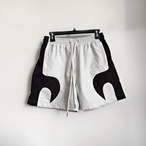 Conjunto Deportivo Corto para Hombre, Chaqueta con Cierre y Pantalones Cortos, Diseño Color Block, Reflectante, de Nailon, Personalizable - Product Image 5