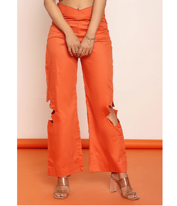 Pantalon droit à motif floral pour femme, taille haute, coupe élégante et ajustée, fluide, pour le quotidien, les soirées et les occasions spéciales, style féminin tendance - Product Image 1