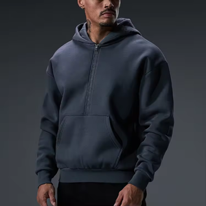 2025 Sweat à capuche personnalisé en coton 100% épais, style streetwear hiver, coupe ample et courte, orné de strass, effet délavé vintage, pour - Product Image 5
