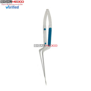 Micro-ciseaux droits à baïonnette, tranchants et à pointe arrondie, 215 mm (8,12 pouces), instrument chirurgical neurologique de précision en acier inoxydable - Product Image 4