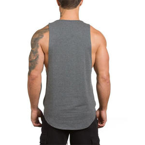 Débardeur décontracté grande taille pour homme – Coton uni pour musculation et gym – Idéal été - Product Image 4