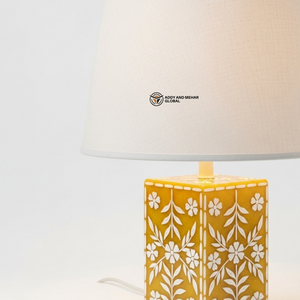 Portavelas Cuadrado Amarillo Hecho a Mano |   Decoración Ligera y Ecológica para el Hogar en Pascua - Product Image 5