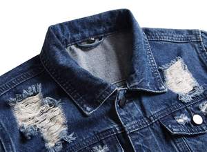 Chaqueta de mezclilla para hombre de alta calidad, 100% algodón, estilo moderno. - Product Image 2