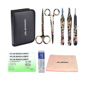 Suture Practice <b>Kit</b> with Pre-Cut Wounds and Complete Suture Tool <b>Kit</b> Surgical Training Set for Medical Students - Product Image 1