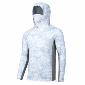 Camisa de Pesca Unisex de Talla Grande con Logotipo Personalizado, Transpirable, Antibacteriana, Manga Larga, UPF 50, Secado Rápido, Spandex/Poliéster - Product Image 4