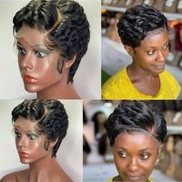 Haute Qualité 13x4 pour Pixie Lace Front Perruques pour Femmes Remy Hair Factory-Vendu Pas Cher En Gros Personnalisable