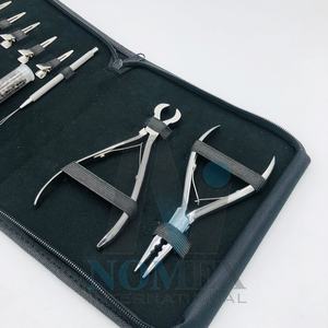 Herramientas de extensión de cabello pulidas en plata originales que incluyen cortador de enlace, alicates de 3 agujeros, cuentas y pinzas para seccionar el cabello, acero inoxidable - Product Image 6