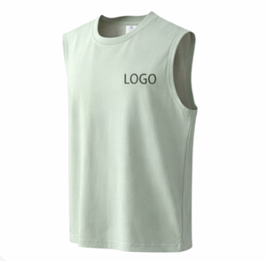 Chaleco Deportivo de Verano 2026 para Hombre, Talla Grande, 220 g/m², 100% Algodón, Transpirable, de Secado Rápido, Tejido, para Gimnasio y Entrenamiento - Product Image 2