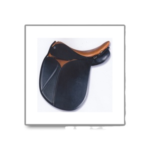 Selle de dressage en cuir écologique de haute qualité 100% du vendeur d'origine indienne équipement d'équitation avec arbre en plastique - Product Image 1
