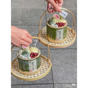 Tazón de Sopa Jumbo de Bambú, Recipiente Grande para Fideos y Ramen de Bambú Natural - Macy - Product Image 1