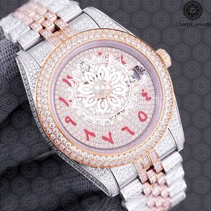 Montre de luxe Charm_Jewells en acier inoxydable 38 mm, analogique à quartz, bracelet tendance pour femme, affichage de la date, fermoir pliant - Product Image 1