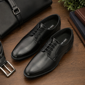 Zapatos Oxford de Vestir para Hombre, Negros, de Charol, con Punta Redonda, con Cordones, Impermeables, para Oficina - Product Image 6