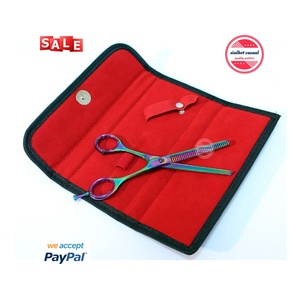 Tornillo ajustable chapado en oro para corte de pelo, tijeras de corte de pelo de 6,5" - Product Image 4