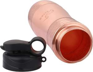 Botellas de Agua de Cobre 100% Puro y Hechas a Mano, Fabricante de Botellas de Agua Potable con Logotipo Personalizado, Botellas de Yoga - Product Image 5