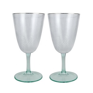 Verres à vin vintage transparents en plastique incassable de haute qualité, 12 oz, pour restaurant et fête - Product Image 3