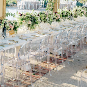 Venta al por mayor <span class=keywords><strong>barato</strong></span> transparente de acrílico Hotel fantasma silla apilable duradera para banquetes eventos <span class=keywords><strong>alquiler</strong></span> hecho de plástico duradero - Product Image 6