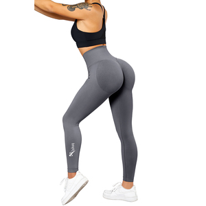 Fitness Women Private Label Popular <b>Tummy</b> <b>Control</b> High Waist Butt Lift Seamless Leggings Yoga - Product Image 4