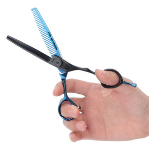 Ensemble de ciseaux professionnels en acier inoxydable pour la coupe et l'éclaircissement des cheveux, pour barbier, coiffeur et salon de beauté - Product Image 5
