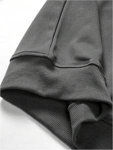 Sudaderas de Cuello Redondo para Hombre, Bordadas, 100% Algodón, Estilo Vintage, Holgadas, de Manga Larga para Invierno - Product Image 5