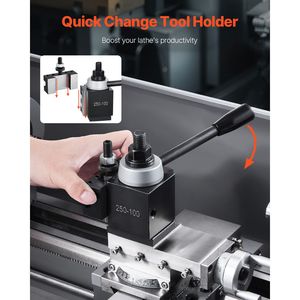 Quick Change Lathe Tool Post <b>Set</b> 6pcs <b>Wedge</b> Type Tool Holders New Condition Metal Core Accessor - Product Image 3