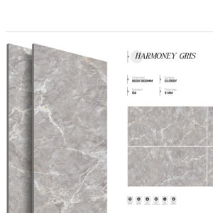 Azulejos de porcelana brillante de calidad premium para exportación, tamaño 800x1600, 1200x1800, 750x1500 mm, azulejos de gran formato para el mercado global. - Product Image 1