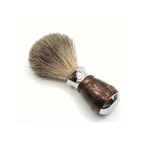 Pinceau à raser Maclura Premium en poils de blaireau mélangés 20 mm, manche en aluminium et résine, pour rasage humide, toilettage masculin, outil de barbier, vente en gros - Product Image 2