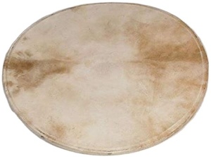 Tête de tambour en peau de chèvre naturelle GREENLAND PIPE CO 20 pouces - Modèle GPC, accessoire d'instrument de percussion fabriqué au Pakistan, diverses variétés - Product Image 2